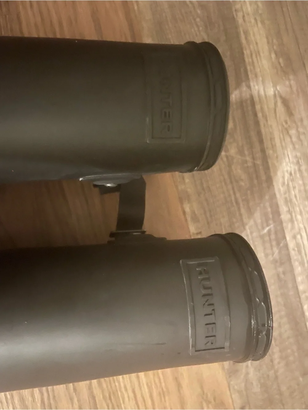 Hunter Women's Matte Black Tall Rain Boots with Side Buckle